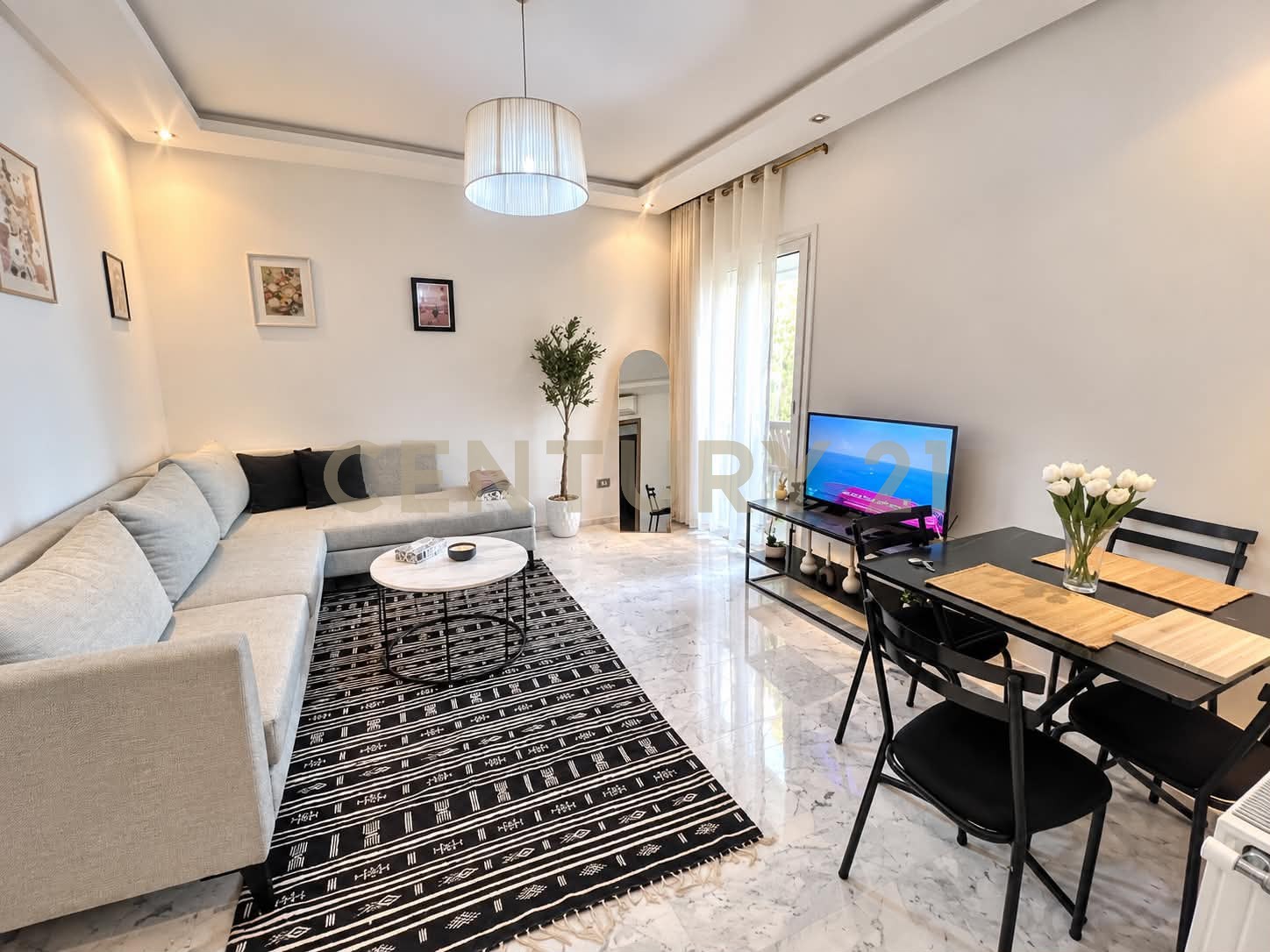 Appartement S+1 meublé à louer aux Jardins de carthage - 75 m² – photo 1 sur 4