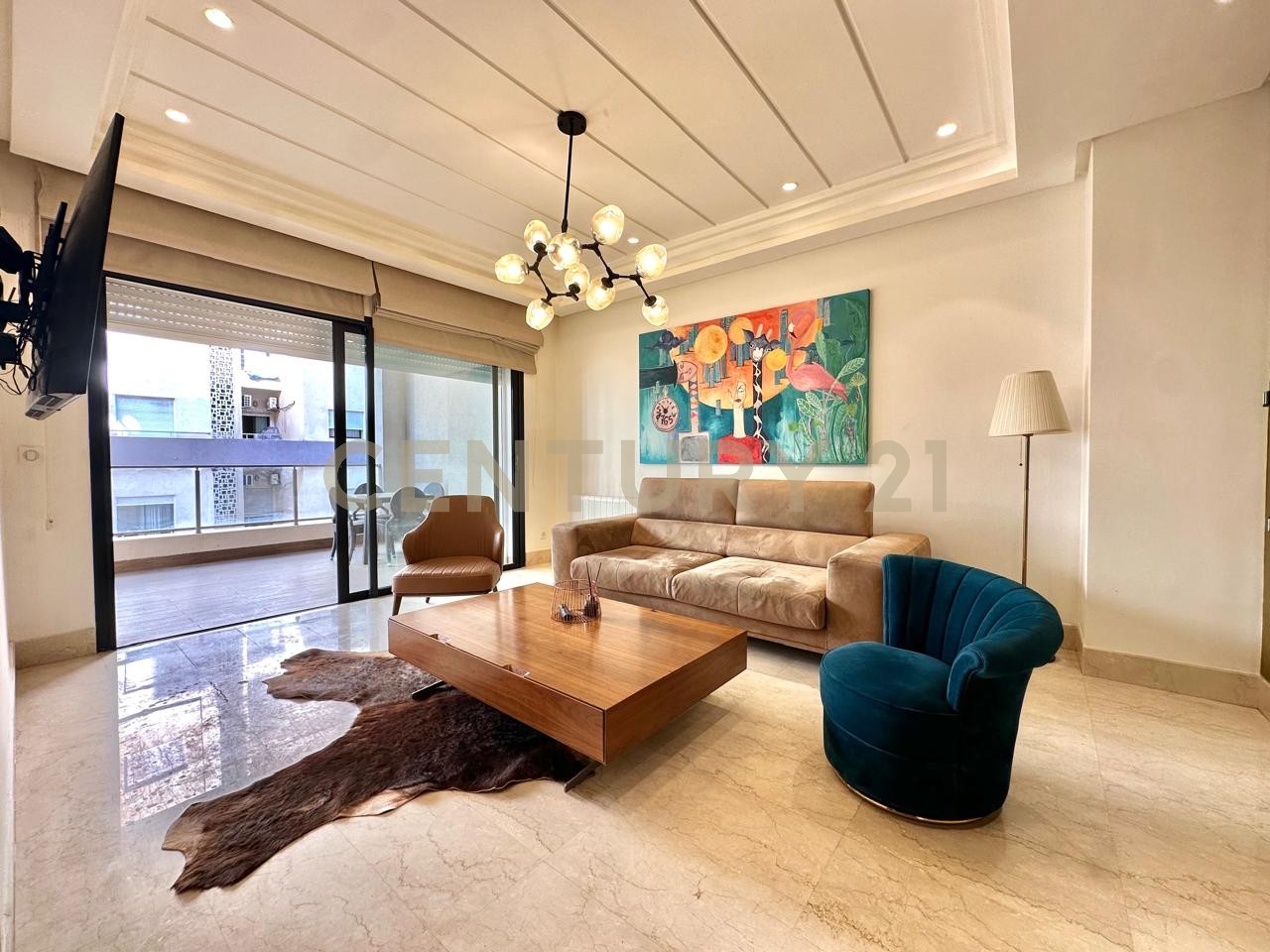 Appartement S+1 meublé à louer aux Jardins de carthage - 100 m² – photo 1 sur 4