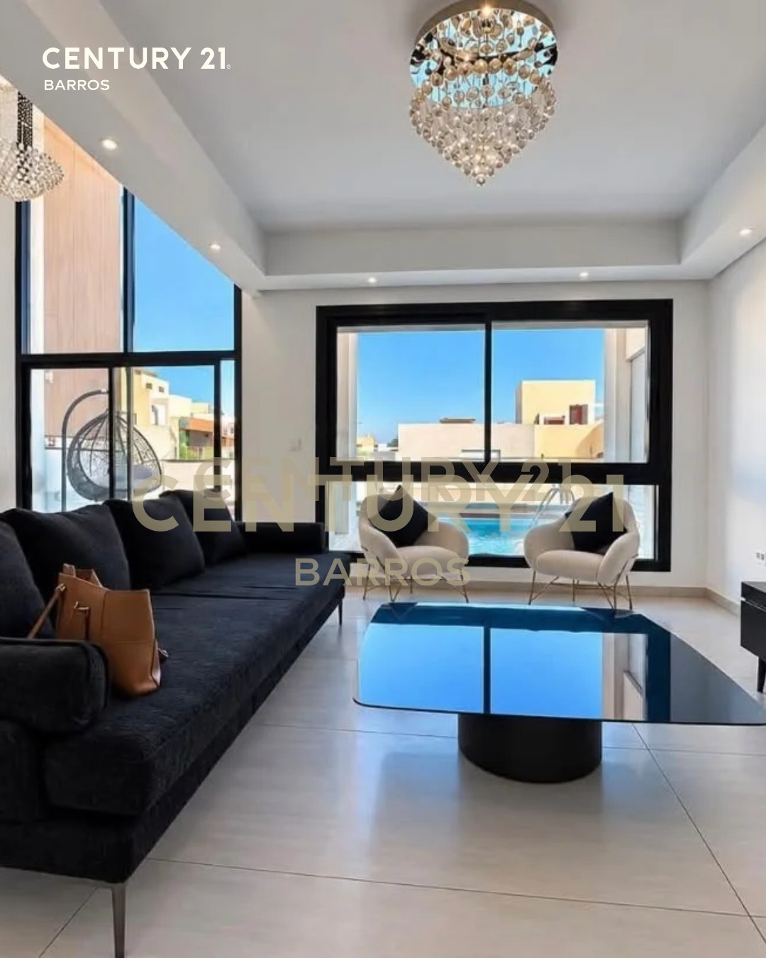 À louer penthouse S+3 meublé Jardins de Carthage