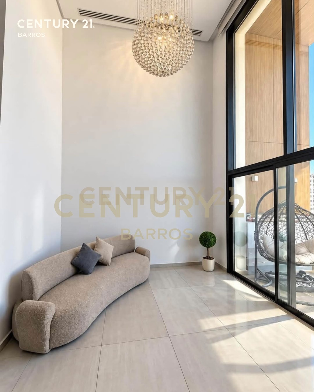 À louer penthouse S+3 meublé Jardins de Carthage